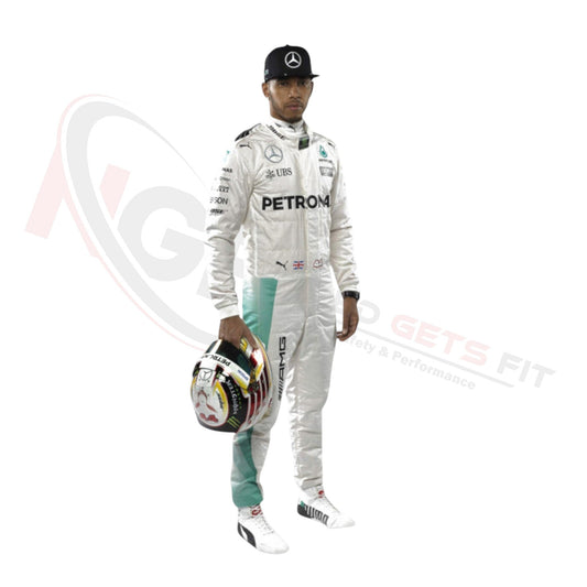 2016 Lewis Hamilton PETRONAS Mercedes F1 Race Suit REPLICA