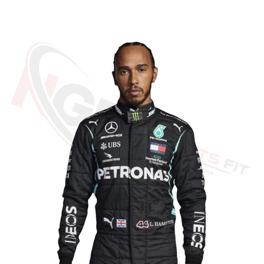 2021 Lewis Hamilton PETRONAS Mercedes F1 Race Suit REPLICA