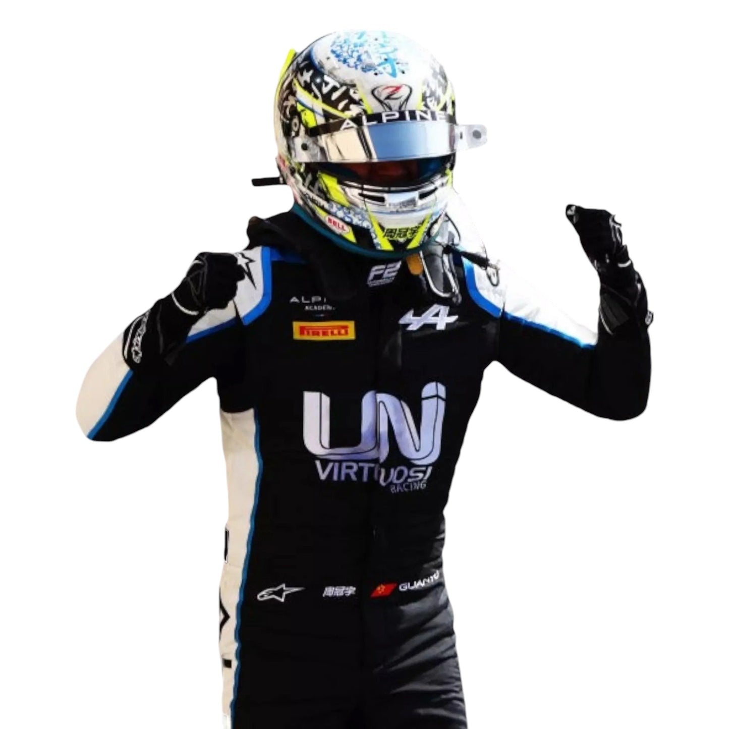 2021 Zhou Gunayu Formula 2 Costume