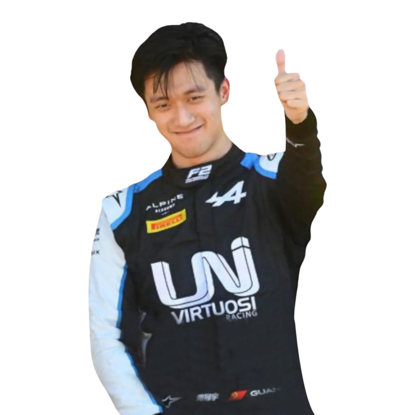 2021 Zhou Gunayu Formula 2 Costume