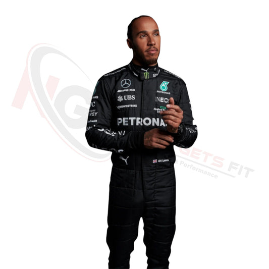 2023 Lewis Hamilton PETRONAS Mercedes F1 Race Suit REPLICA