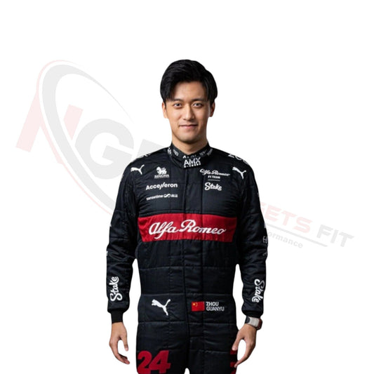 2023 Zhou Guanyu Alfa Romeo F1 Race Suit Replica
