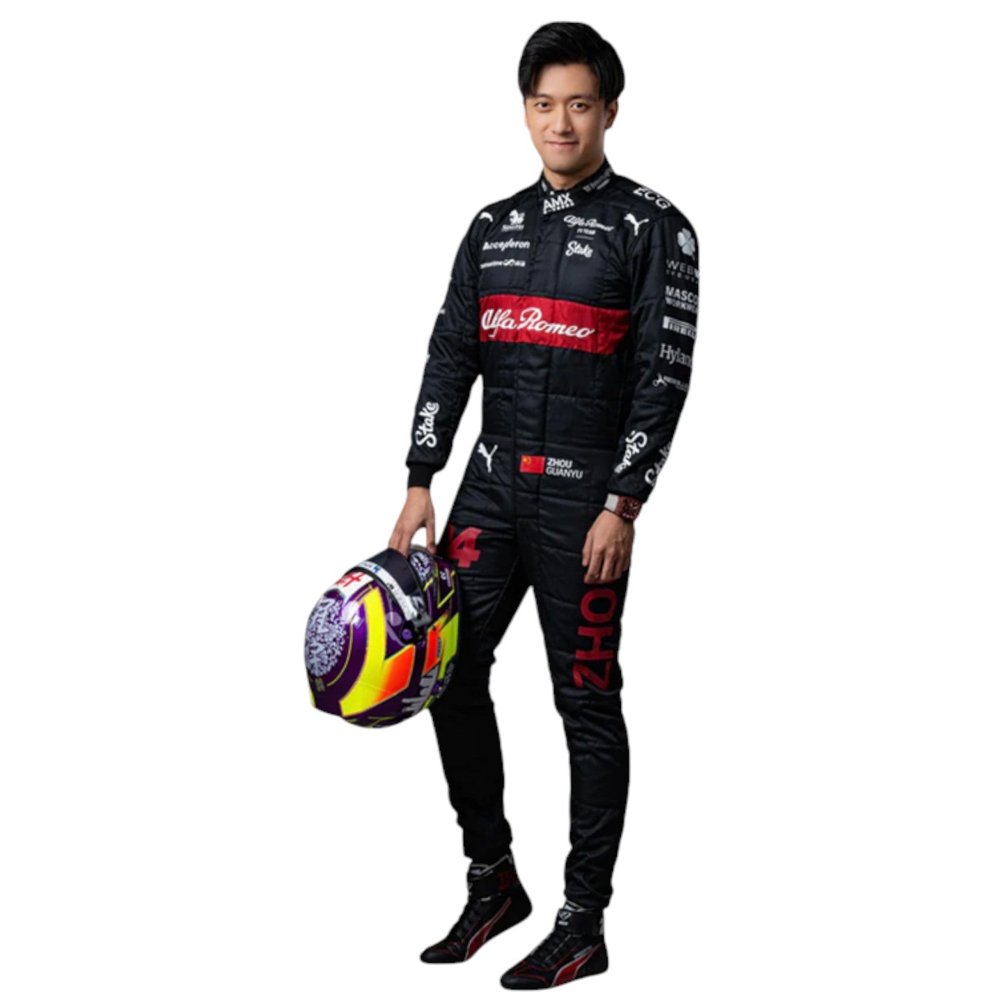 2023 Zhou Guanyu Alfa Romeo F1 Race Suit Replica