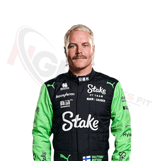 2024 Valtteri Bottas Kick Sauber F1 Team Stake Race Suit REPLICA