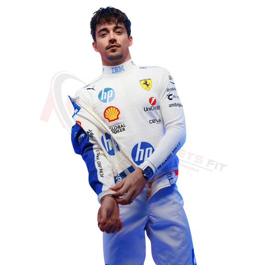 2025 Charles Leclerc Ferrari Racing Miami GP Race Suit