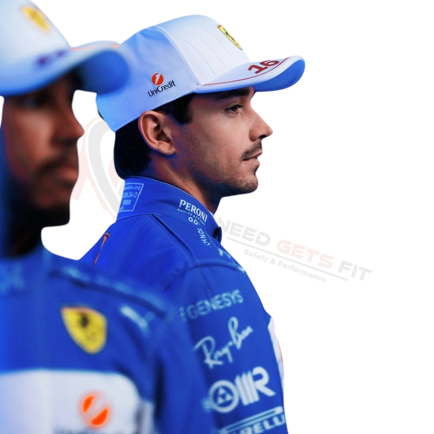 2025 Lewis Hamilton Ferrari Racing Miami GP Race Suit