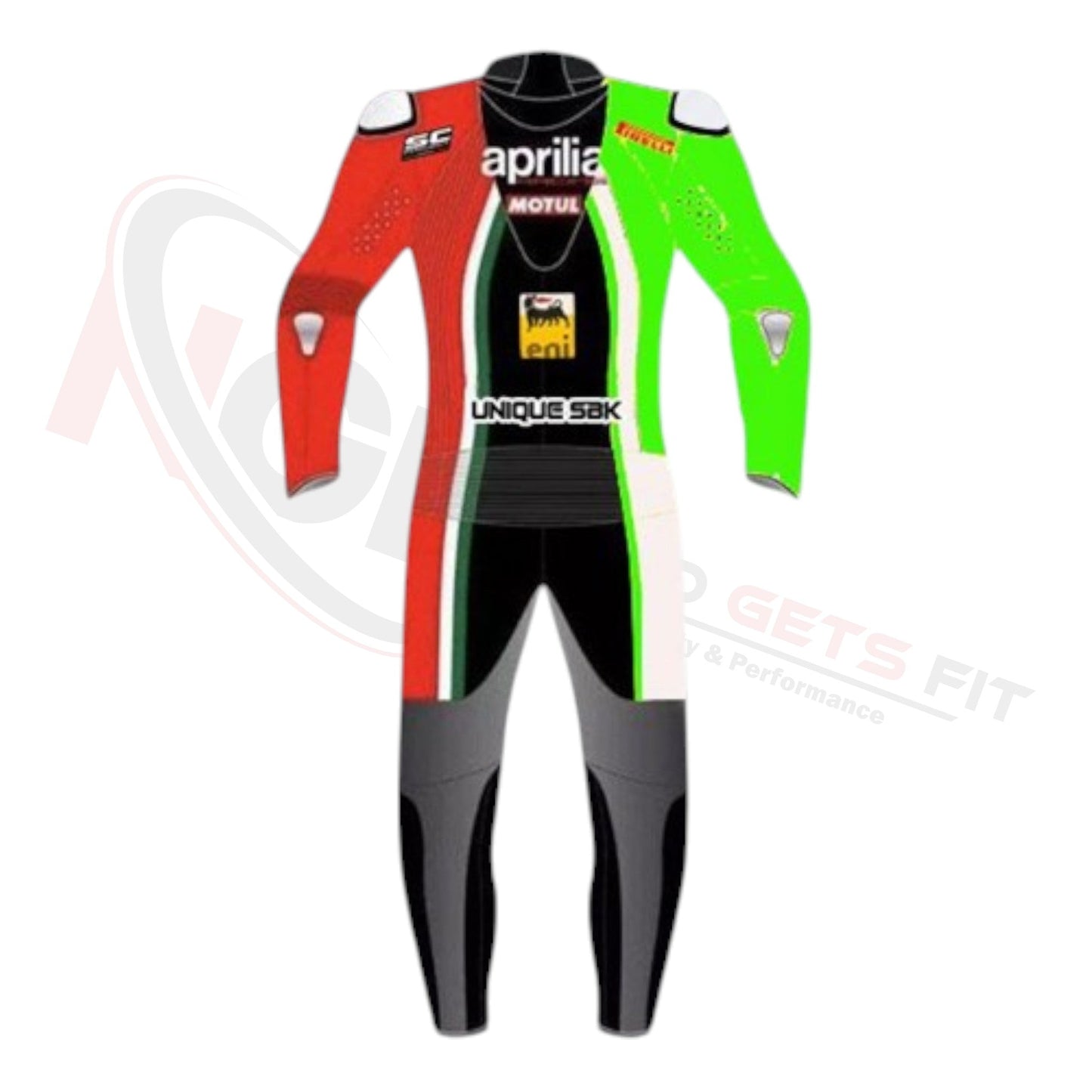 APRILIA MIAMI MOTORCYCLE LEATHER Racing SUIT