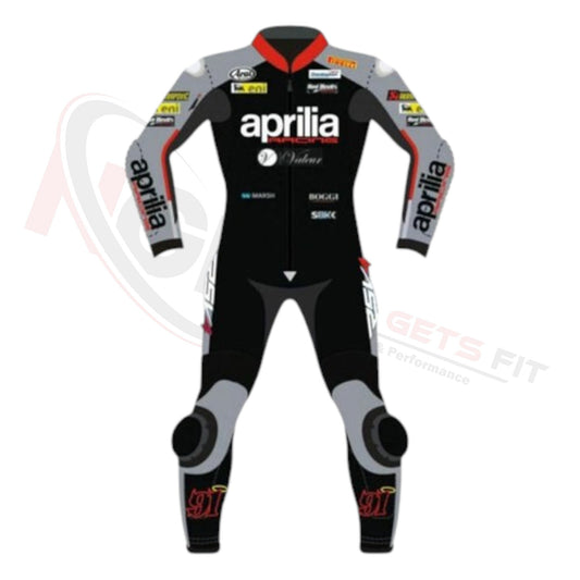 APRILIA WSBK LEATHER SUIT MOTORBIKE RACE SUIT