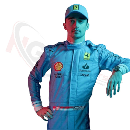 Charles Leclerc’s Race Suit for Miami Grand Pix 2024 Replica