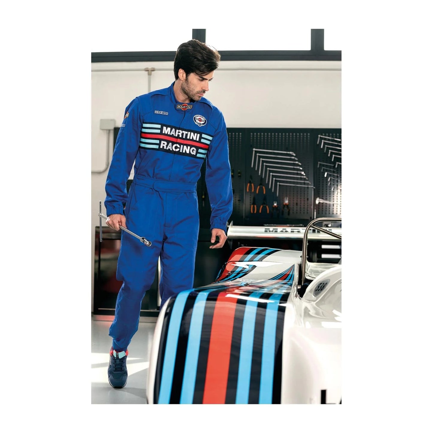 Sparco MS-4 Martini Racing Blue Mechanic Suit