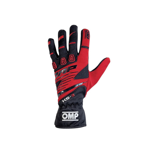 OMP KS-3 MY18 Kart Gloves Black/White