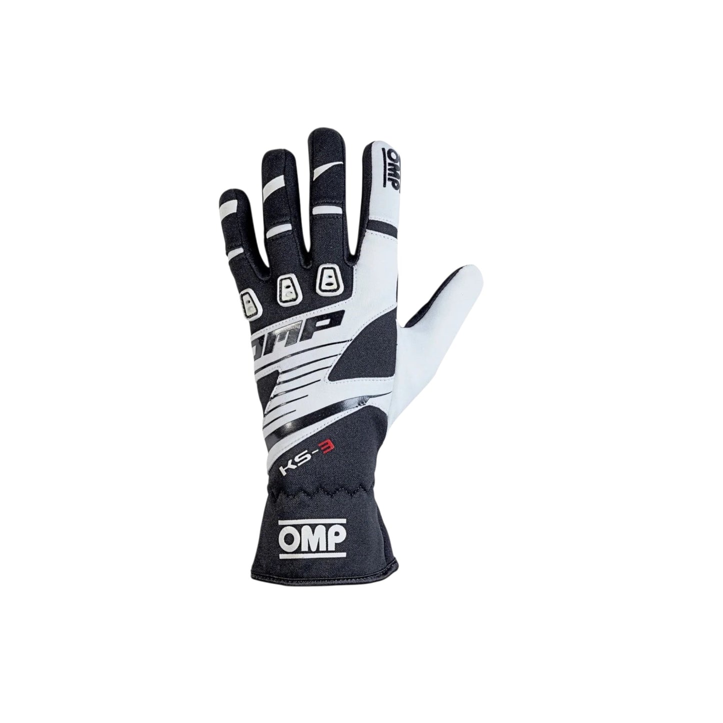 OMP KS-3 MY18 Kart Gloves Black/White