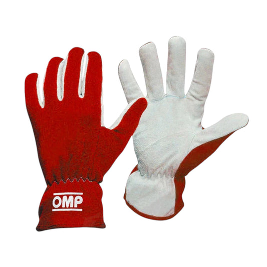 OMP New Rally Red Racing Gloves – ISO Certified