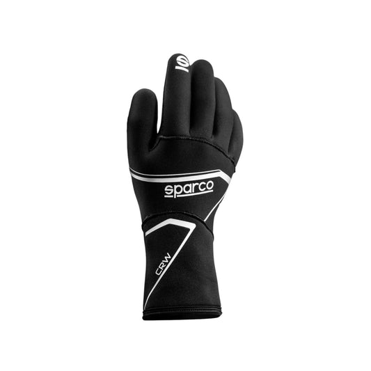 Sparco CRW NEW Black Karting Gloves – Durable Fit