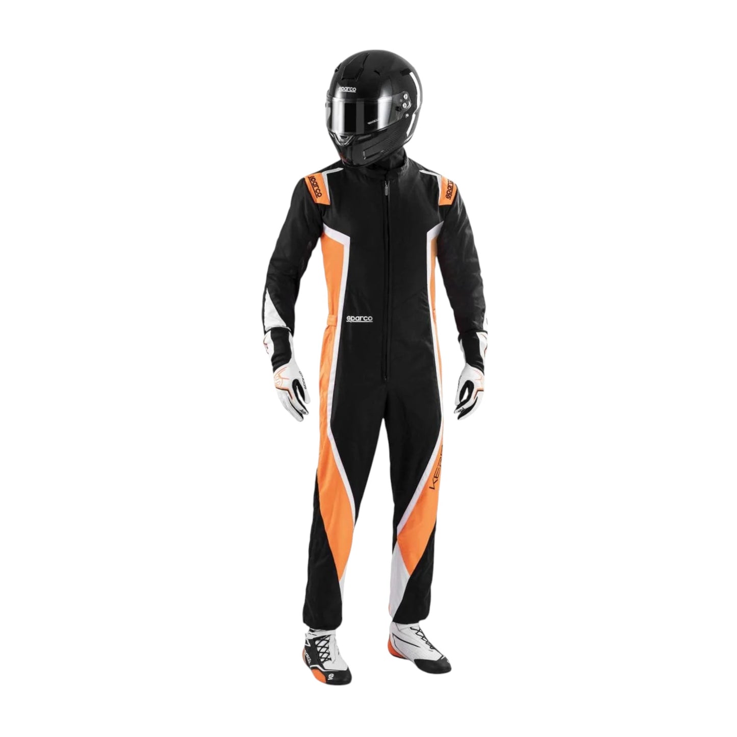 Sparco KERB MY22 Black/Orange Kart Suit CIK-FIA