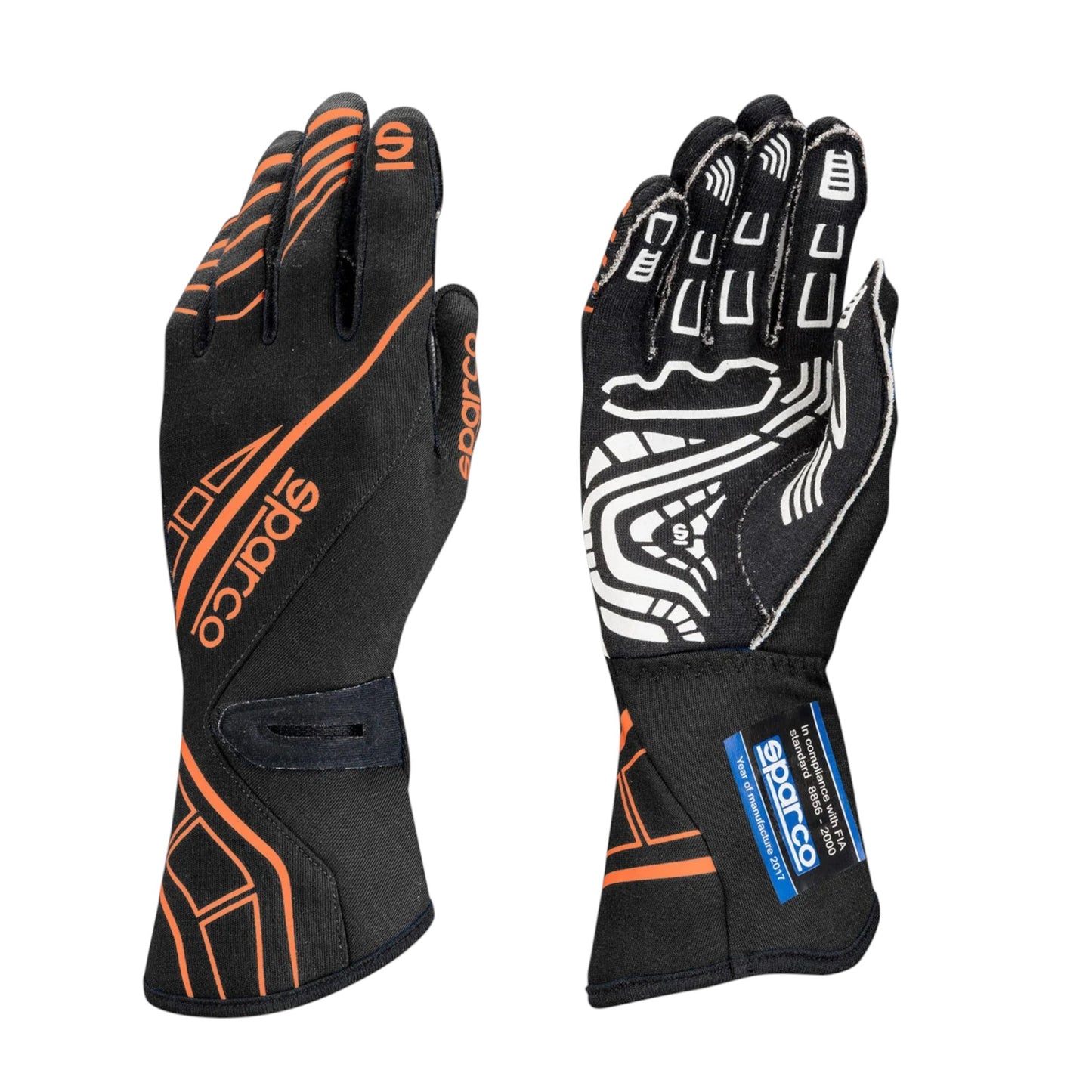 Sparco LAP RG-5 Black Race Gloves (FIA Approved)