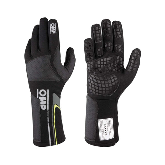 OMP PRO MECH MY21 FIA Mechanic Gloves Black