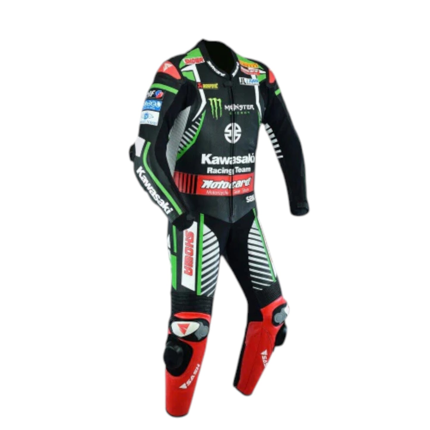 Kawasaki Racing Suit – Genuine Cowhide Leather