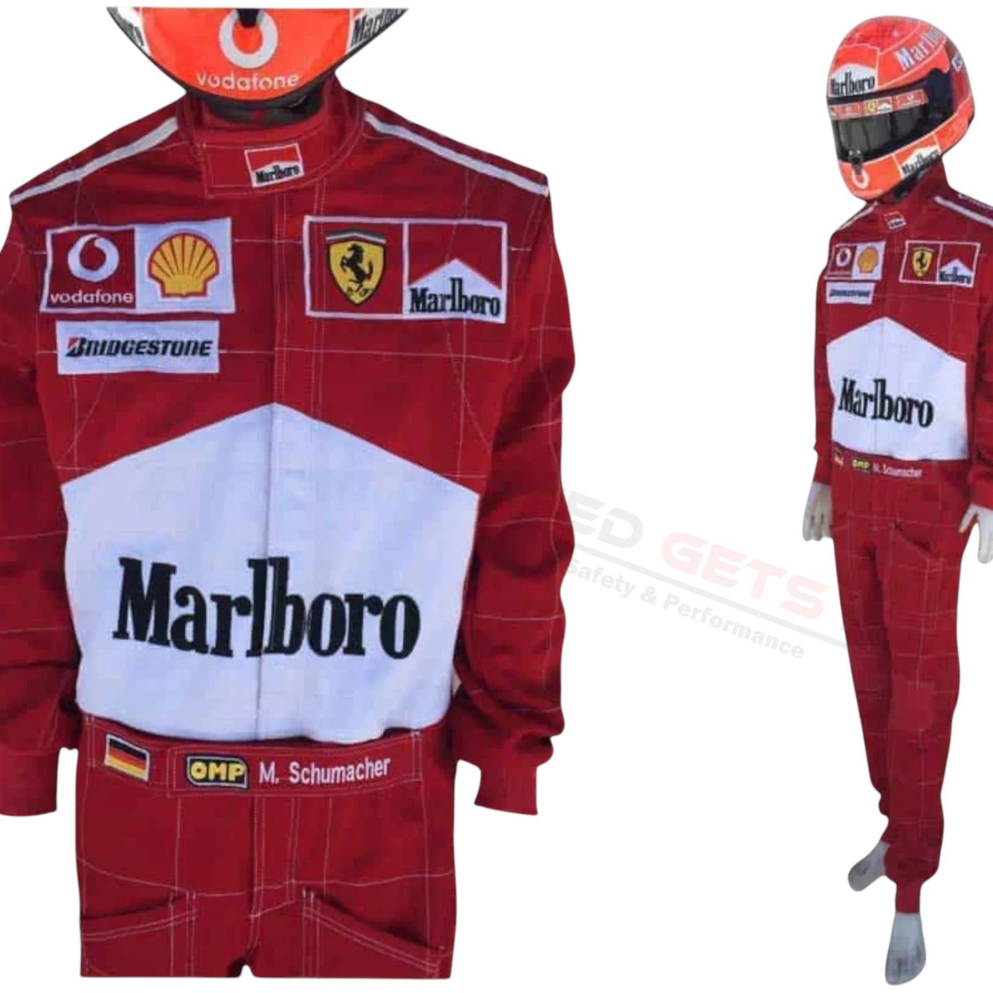2004 Michael Schumacher Ferrari F1 Racing Suit Replica