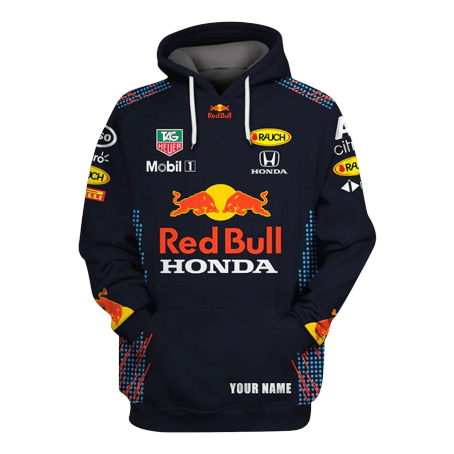 Red Bull Racing Hoodie Custom Name