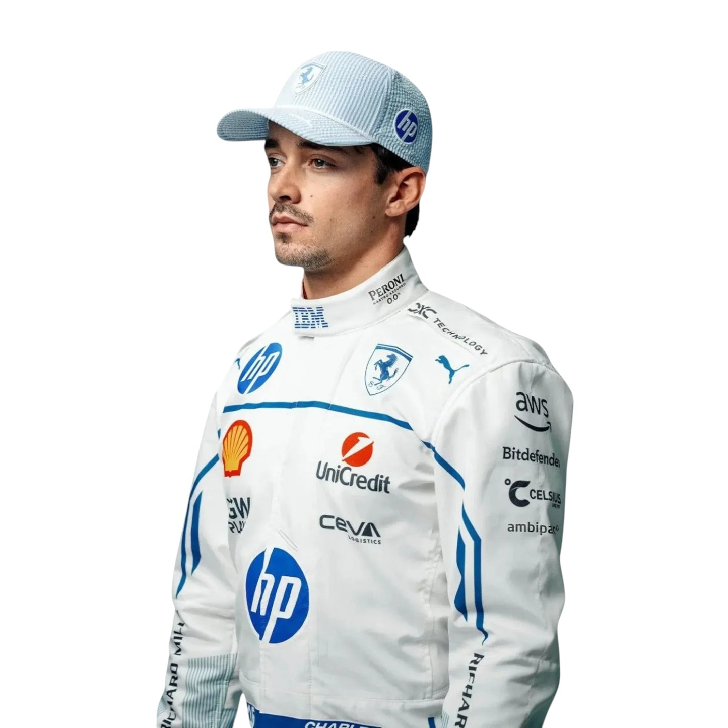 2025 Charles Leclerc Scuderia Ferrari HP Monaco Grand Prix Race suit
