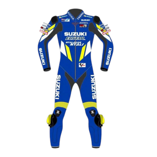 Andrea Iannone Suzuki 2018 MotoGP Blue Leather Suit