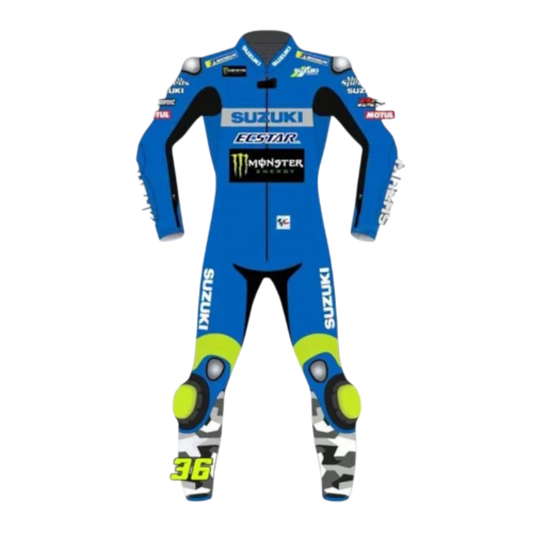 uzuki MotoGP 2021 Joan Mir Motorbike Leather Race Suit
