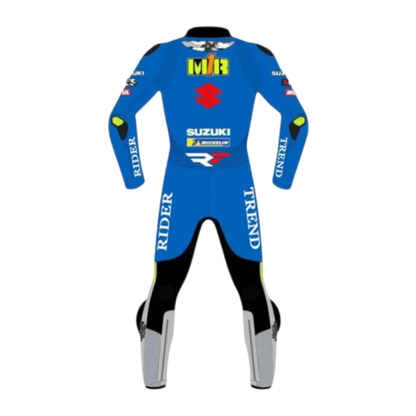 uzuki MotoGP 2021 Joan Mir Motorbike Leather Race Suit