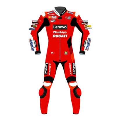 Francesco Bagnaia Ducati MotoGP 2021 Leather Motorbike Suit