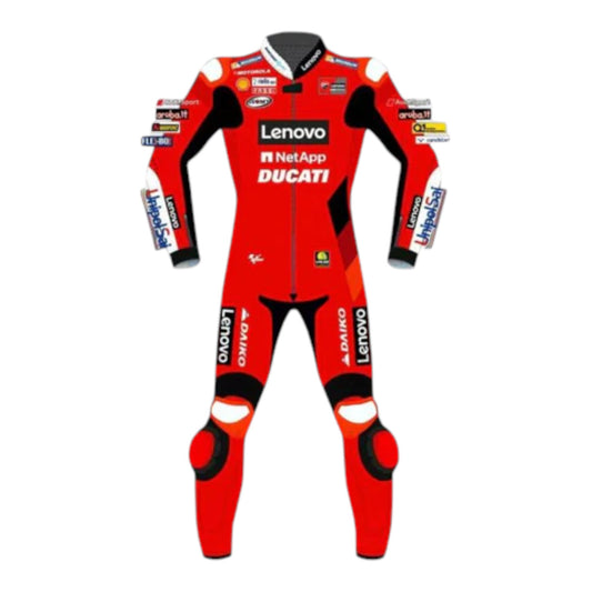 Francesco Bagnaia Ducati MotoGP 2021 Leather Motorbike Suit