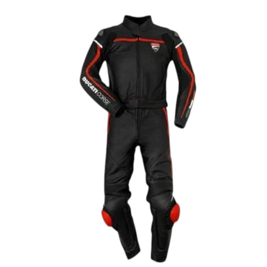 Ducati Black MotoGP Motorbike Leather Suit