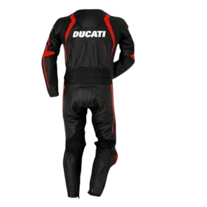 Ducati Black MotoGP Motorbike Leather Suit
