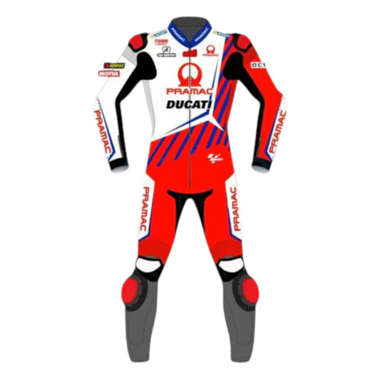Jorge Martin Ducati Pramac 2021 Motorcycle Leather Suit