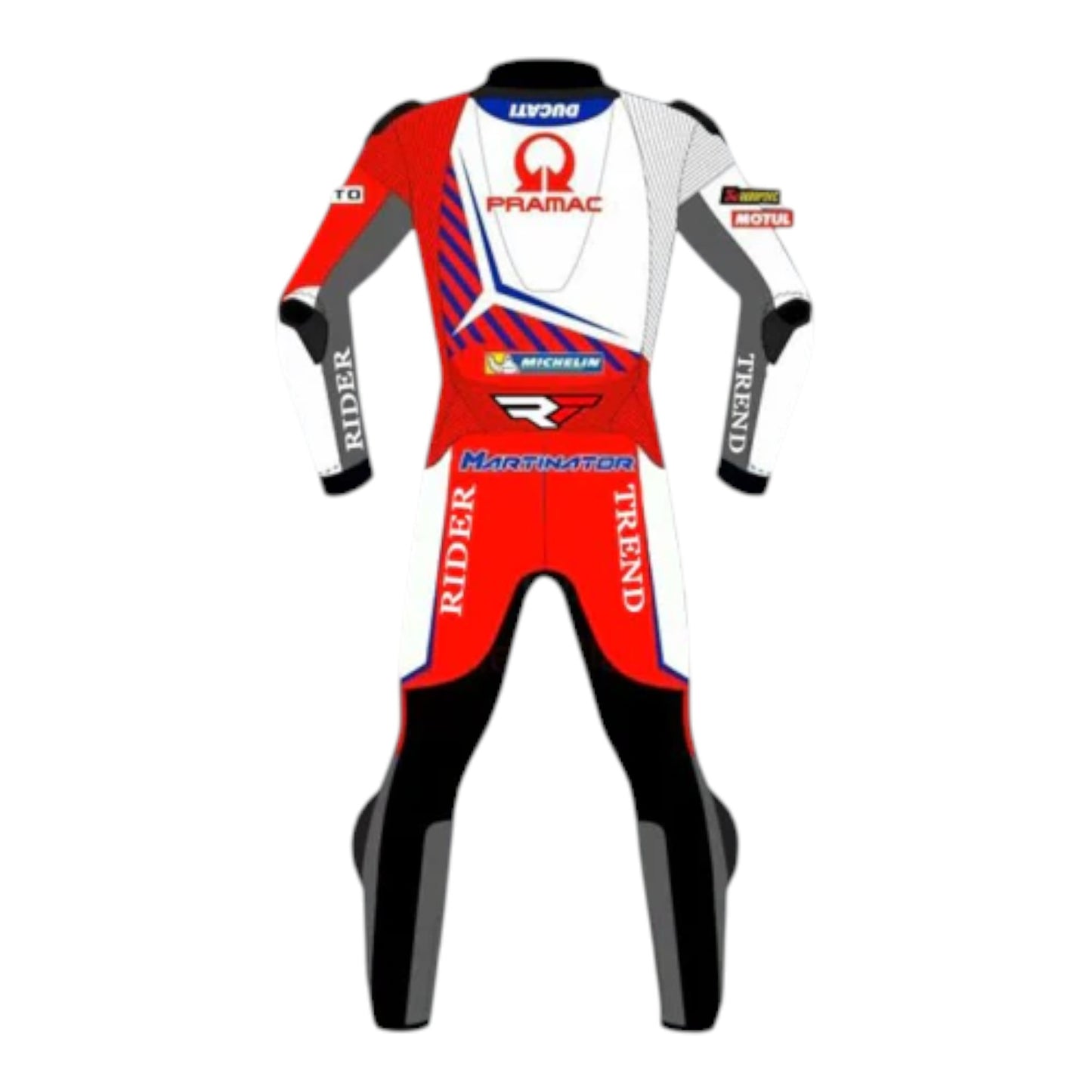 Jorge Martin Ducati Pramac 2021 Motorcycle Leather Suit