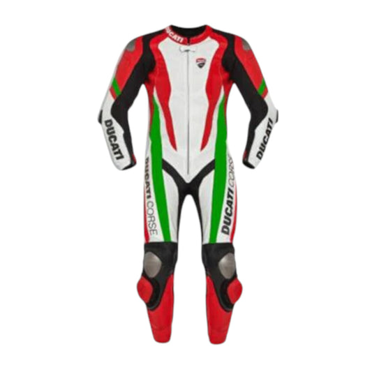 Ducati Motorbike Rider Leather Race Suit