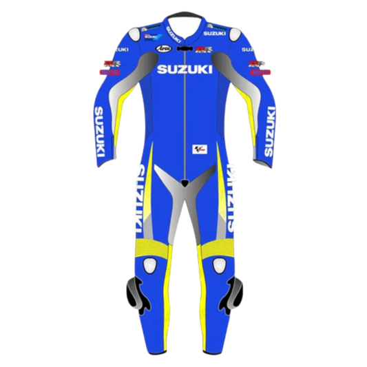 Professional Suzuki Motorbike Leather Race Suit
