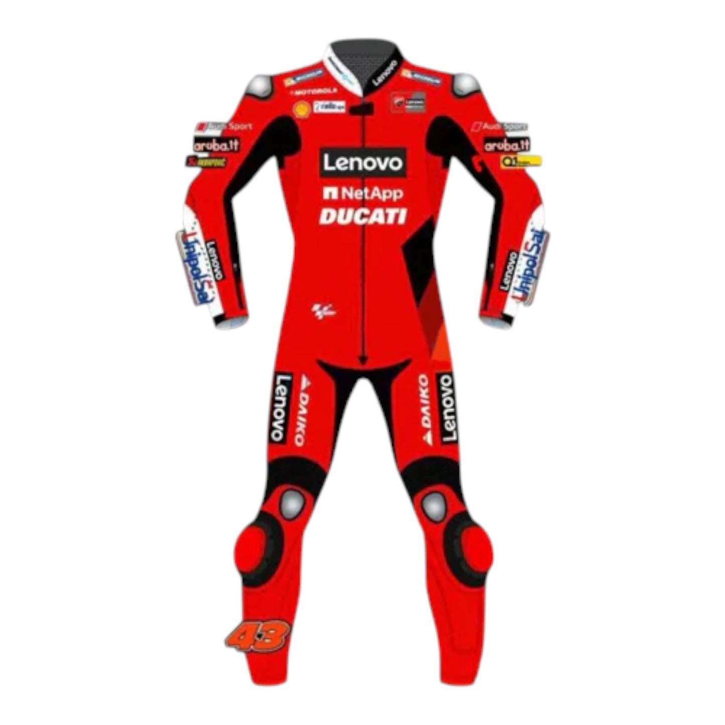 Jack Miller Ducati MotoGP 2021 Full Leather Motorbike Suit