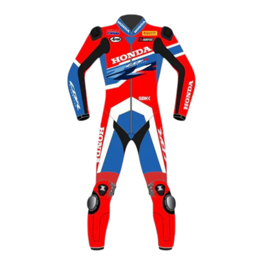 Leon Haslam Honda CBR 2020 WSBK Leather Race Suit