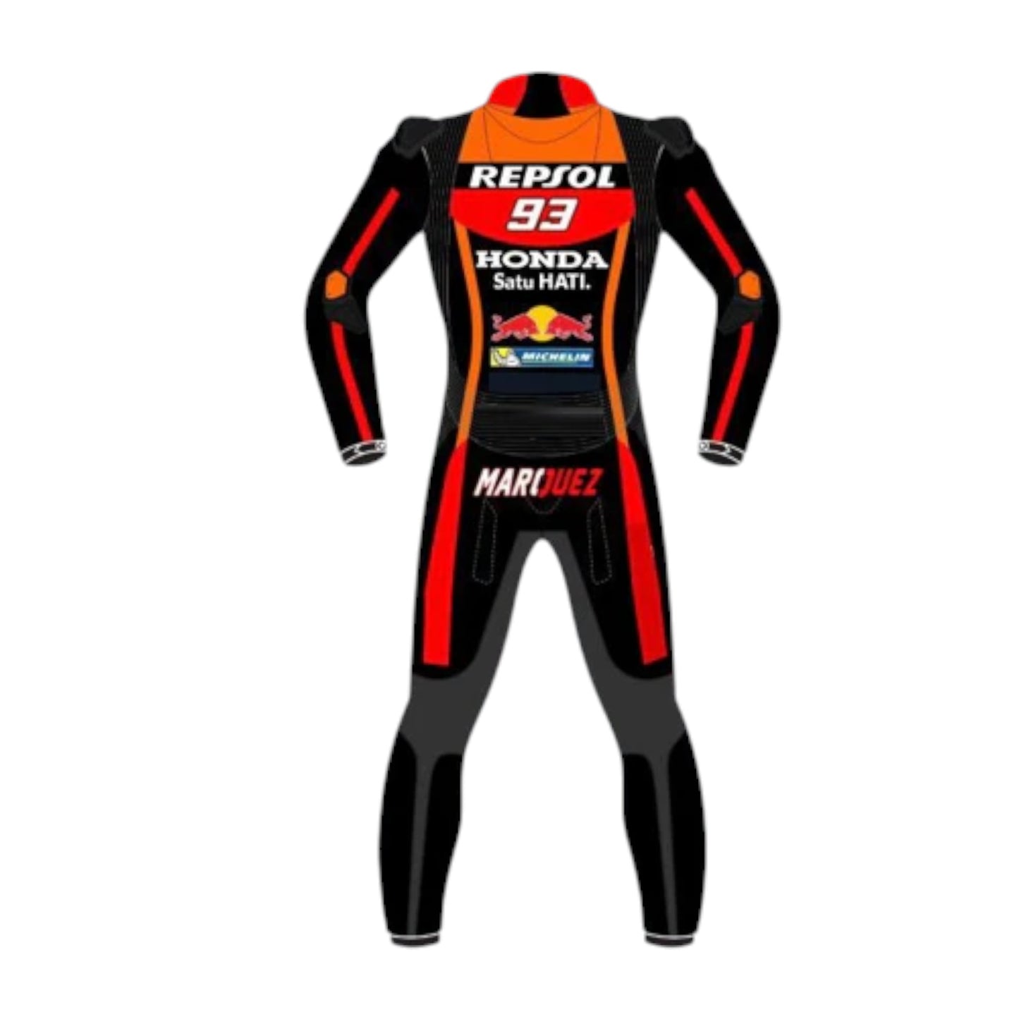 Marquez 93 Honda Repsol 2017 Black Motorbike Race Suit