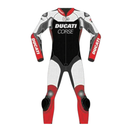 Ducati Corse Motorbike Leather Racing Suit