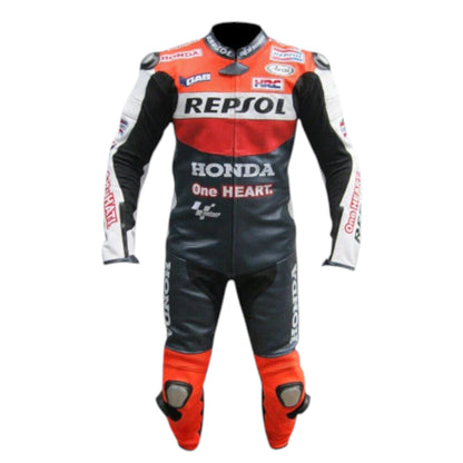 Honda Repsol Cowhide Leather Motorbike Racing Suit