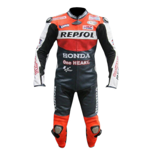 Honda Repsol Cowhide Leather Motorbike Racing Suit