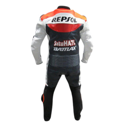 Honda Repsol Cowhide Leather Motorbike Racing Suit