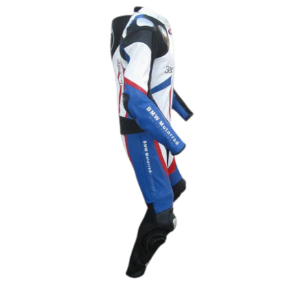 BMW Cowhide Leather Motorcycle Racing Suit with CE Padding