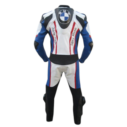 BMW Cowhide Leather Motorcycle Racing Suit with CE Padding