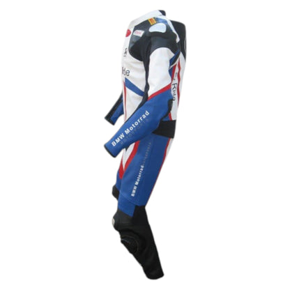 BMW Cowhide Leather Motorcycle Racing Suit with CE Padding