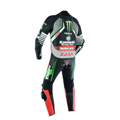 Kawasaki Racing Suit – Genuine Cowhide Leather