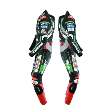 Kawasaki Racing Suit – Genuine Cowhide Leather